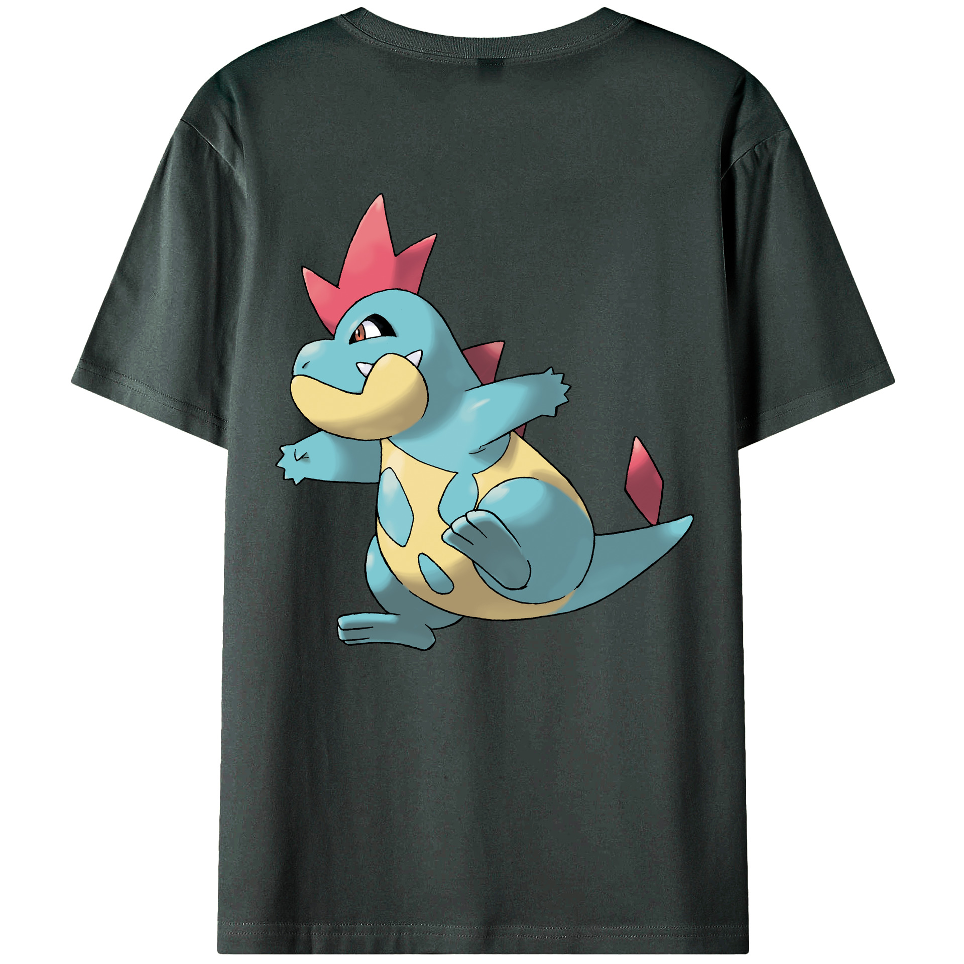 （画像用） ポケットモンスター Pokémon 綿100％ メンズ半袖Tシャツ（バックプリント） 通気性